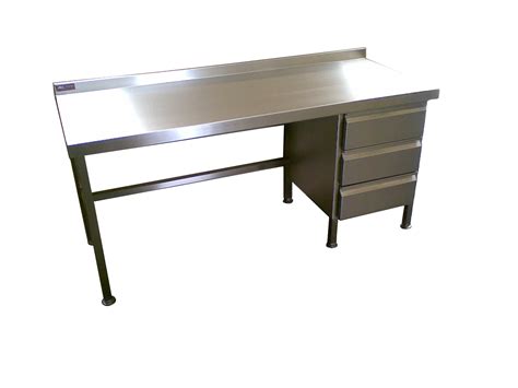 stainless steel shop desk cabinet|stainless steel office desks.